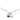 Gold Chanel CC Gold Plated Resin Heart Pendant Necklace