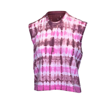 Magenta & Multicolor Etoile Isabel Marant Tie-Dye Sleeveless Top Size US S