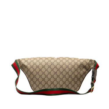 Brown Gucci GG Supreme Courrier Belt Bag - Designer Revival