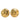 Gold Chanel CC Gold Plated Round Clip On Earrings