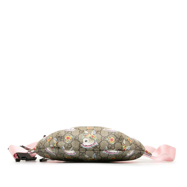 Taupe Gucci x Higuchi Yoko GG Supreme Rabbit Childrens Belt Bag - Designer Revival