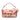 Pink Fendi Zucca Embroidered Canvas Baguette Satchel