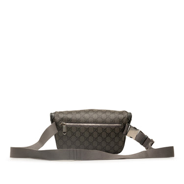 Gray Gucci GG Supreme Ophidia Belt Bag