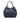 Blue Prada Vitello Daino Open Convertible Tote Satchel - Designer Revival