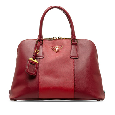 Red Prada Medium Saffiano Bicolor Promenade Handbag - Designer Revival