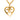 Gold Chanel CC Gold Plated Heart Pendant Necklace