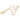 Gold Chanel CC Gold Plated Heart Pendant Necklace
