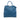 Blue Prada Vitello Daino Open Convertible Tote Satchel