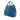 Blue Prada Vitello Daino Open Convertible Tote Satchel
