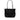 Black Prada Vitello Trimmed Tessuto Tote