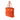 Orange Prada Saffiano Trimmed Tessuto Tote