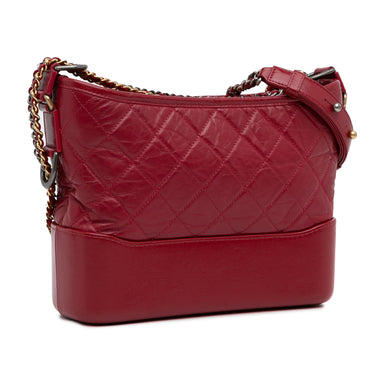 Red Chanel Medium Lambskin Gabrielle Crossbody - Designer Revival