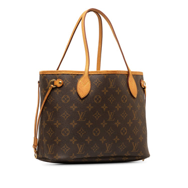 Brown Louis Vuitton Monogram Neverfull PM Tote Bag - Designer Revival