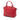 Red Gucci Large Dollar Calfskin GG Charm Dome Satchel