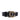 Black Chanel Calfskin Interlocking CC Logo Belt