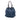 Blue Prada Soft Calf Tassel Convertible Drawstring Bucket Bag Satchel