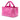 Pink Prada Canvas Canapa Logo Satchel