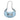 Blue Fendi Mini Leather Cookie Hobo
