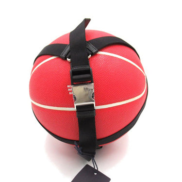 Red Prada Logo Print Basket Ball