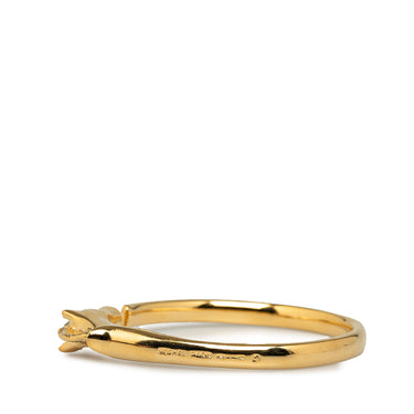 Gold Hermes Tete de Cheval Horse Bangle Costume Bracelet