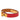 Red Hermès Narrow Swift As de Coeur Bracelet