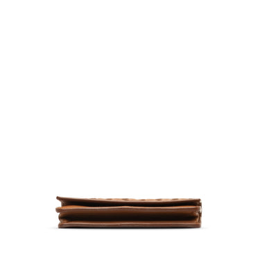 Brown Bottega Veneta Intrecciato Flap Card Holder - Designer Revival