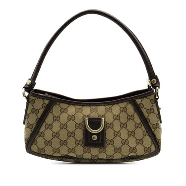 Brown Gucci GG Canvas Abbey D Ring Shoulder Bag