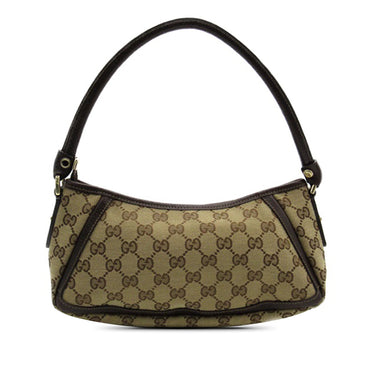 Brown Gucci GG Canvas Abbey D Ring Shoulder Bag