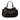 Black Prada Vernice and Tessuto Ruffle Tote