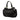 Black Prada Vernice and Tessuto Ruffle Tote