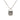 Silver Louis Vuitton Monogram Eclipse Plate Necklace