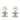 Silver Chanel Silver Plated Faux Pearl CC Crystal Drop Push Back Earrings - Designer Revival