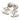 Silver Chanel Silver Plated Faux Pearl CC Crystal Drop Push Back Earrings - Designer Revival