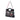 Black Chanel Large Printed Canvas and Glazed Calfskin 31 Shopping Bag Satchel