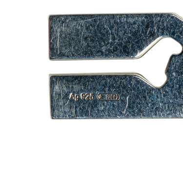 Silver Gucci Knot Pendant Necklace - Designer Revival