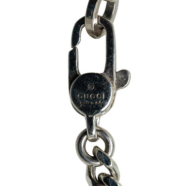 Silver Gucci Knot Pendant Necklace - Designer Revival