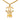 Gold Chanel CC Gold-Plated Filigree Fringe Pendant Necklace