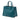Blue Prada Saffiano Soft Triple Pocket Tote Satchel