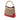 Red Gucci GG Canvas Bamboo Diana Satchel