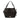 Black Burberry Small Grained Calfskin Canterbury Tote