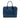 Blue Prada Soft Calf Trimmed Saffiano Zippered Convertible Tote Satchel
