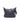 Blue Prada Saffiano Trimmed Tessuto Zip Top Crossbody