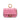 Pink Fendi Nano Zucca Embossed Leather Baguette Charm Crossbody Bag - Designer Revival