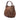 Brown Prada Vitello Daino Trimmed Tessuto Satchel