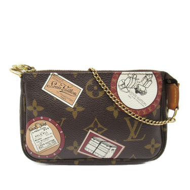 Brown Louis Vuitton Monogram Patch Mini Pochette Accessoires Shoulder Bag