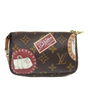 Brown Louis Vuitton Monogram Patch Mini Pochette Accessoires Shoulder Bag - Designer Revival