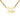 Gold Chanel CC Gold Plated Strass Pendant Necklace