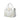 White Prada Studded Saffiano Turnlock Handbag