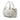 White Gucci Leather Horsebit Nail Boston Bag