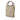 Beige Chanel CC Canvas Wooden Handle Tote